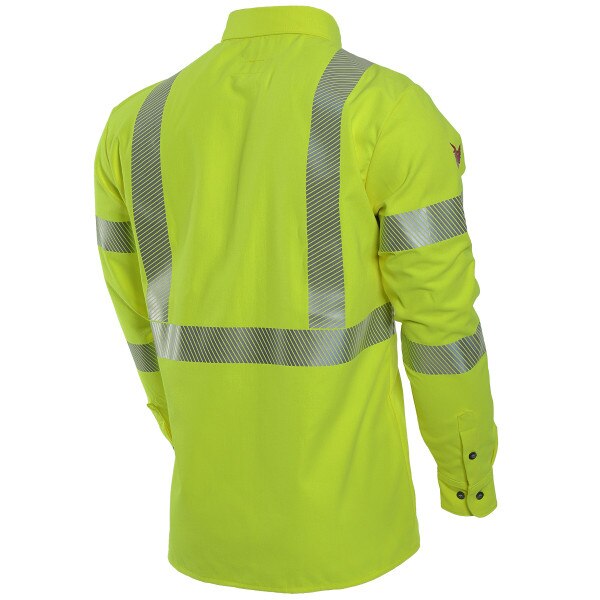 DRIFIRE FR Hi-Vis Utility Shirt in Lime-Yellow